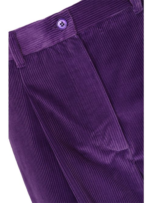 Pantalone Ordine in velluto di cotone Viola WEEKEND MAX MARA | 2525136036600026